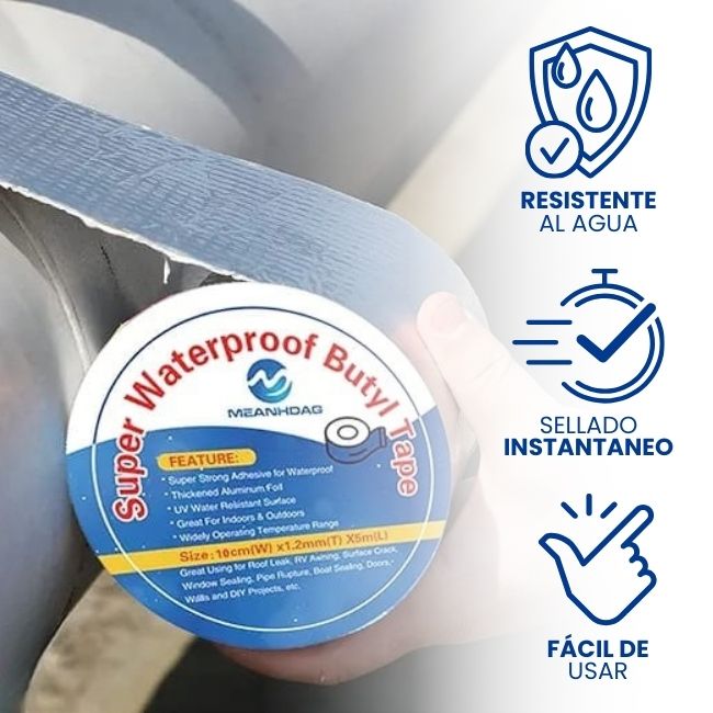 !ÚLTIMAS 6 UNIDADES A ESTE PRECIO!  - Cinta de Butilo Súper Impermeable